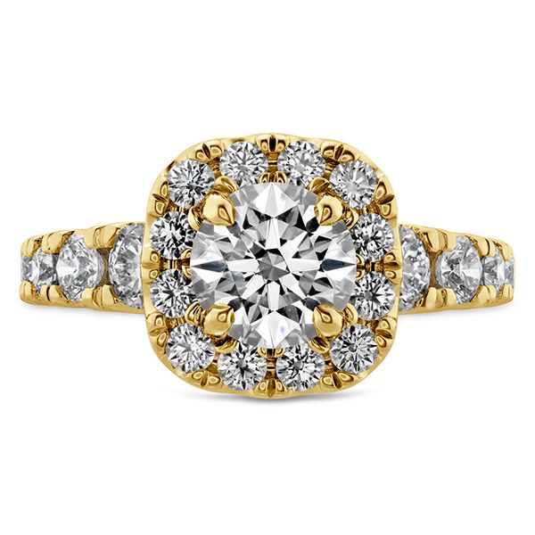 1.17 ctw. Luxe Transcend Premier Custom Halo Diamond Ring in 18K Yellow Gold Romm Diamonds Brockton, MA