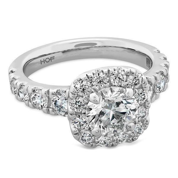 1.17 ctw. Luxe Transcend Premier Custom Halo Diamond Ring in Platinum Image 3 Romm Diamonds Brockton, MA
