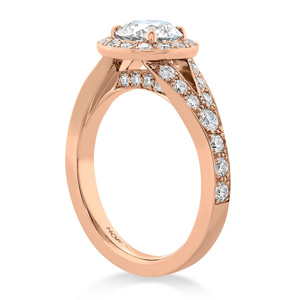 0.84 ctw. Luxe Transcend Premier HOF Halo Split Diamond Ring in 18K Rose Gold Image 2 Becky Beauchine Kulka Diamonds and Fine Jewelry Okemos, MI