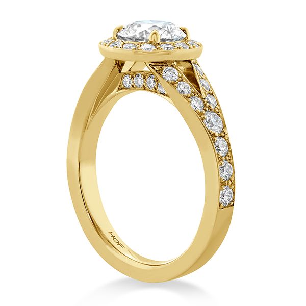 0.84 ctw. Luxe Transcend Premier HOF Halo Split Diamond Ring in 18K Yellow Gold Image 2 Romm Diamonds Brockton, MA
