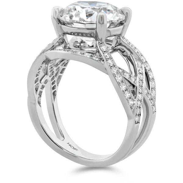 The Alexandria Diamond Ring in Platinum Image 2 Becky Beauchine Kulka Diamonds and Fine Jewelry Okemos, MI