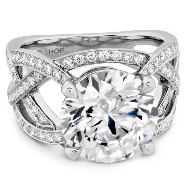 The Alexandria Diamond Ring in Platinum Image 3 Becky Beauchine Kulka Diamonds and Fine Jewelry Okemos, MI