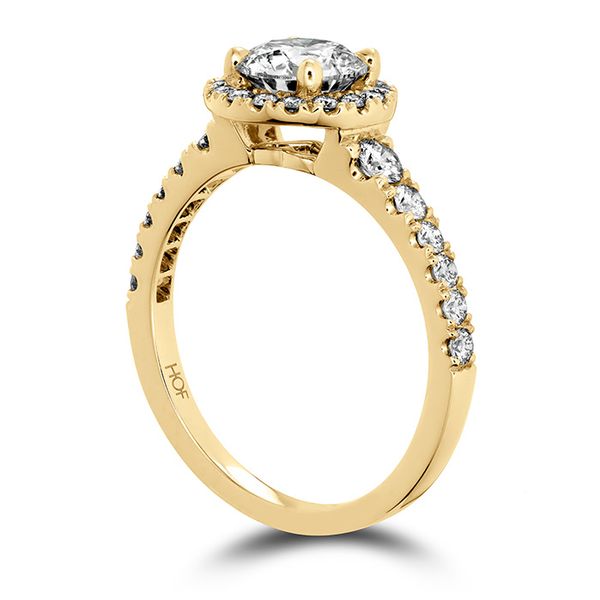 0.3 ctw. Transcend Premier HOF Halo Engagement Ring in 18K Yellow Gold Image 2 Romm Diamonds Brockton, MA