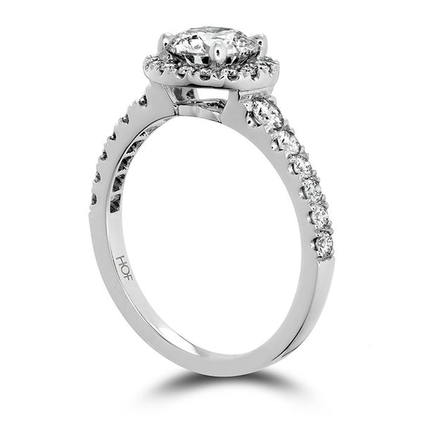 0.5 ctw. Transcend Premier HOF Halo Engagement Ring in 18K White Gold Image 2 Romm Diamonds Brockton, MA