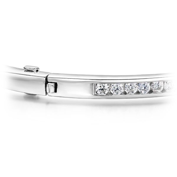 1.2 ctw. HOF Classic Channel Set Bangle - 210 in 18K White Gold Image 3 Galloway and Moseley, Inc. Sumter, SC