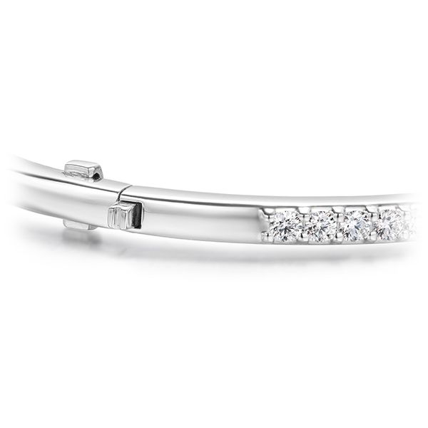 1.1 ctw. HOF Classic Prong Set Bangle - 210 in 18K White Gold Image 3 Galloway and Moseley, Inc. Sumter, SC