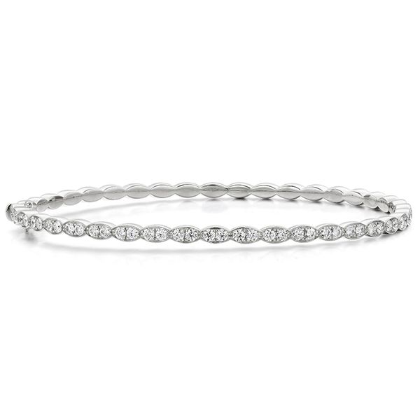 0.9 ctw. Lorelei Floral Diamond Bangle in 18K White Gold Galloway and Moseley, Inc. Sumter, SC