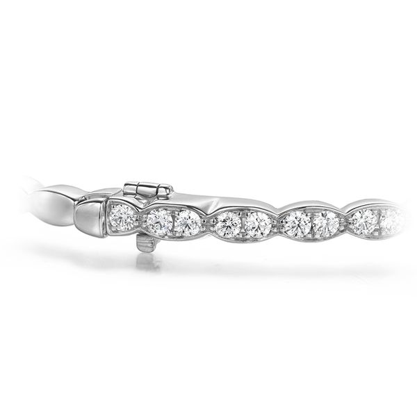 0.9 ctw. Lorelei Floral Diamond Bangle in 18K White Gold Image 3 Valentine's Fine Jewelry Dallas, PA