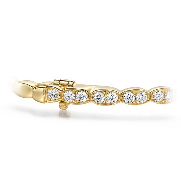 0.9 ctw. Lorelei Floral Diamond Bangle in 18K Yellow Gold Image 3 Valentine's Fine Jewelry Dallas, PA