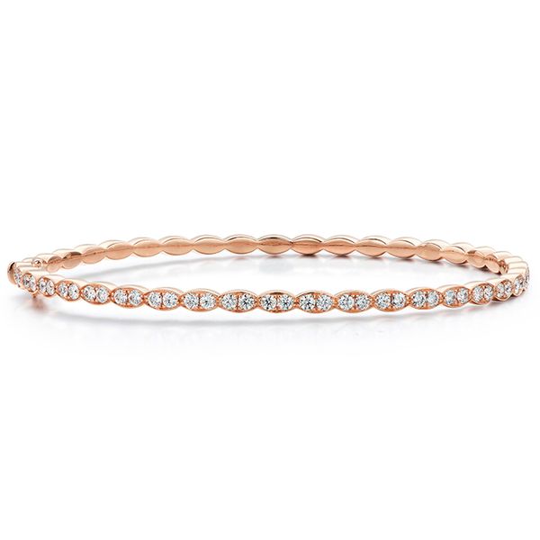 0.98 ctw. Lorelei Floral Diamond Bangle in 18K Rose Gold Galloway and Moseley, Inc. Sumter, SC