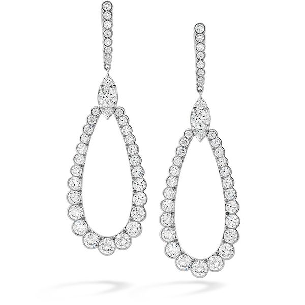 5 ctw. Aerial Regal Drop Earrings in 18K Rose Gold Sanders Diamond Jewelers Pasadena, MD