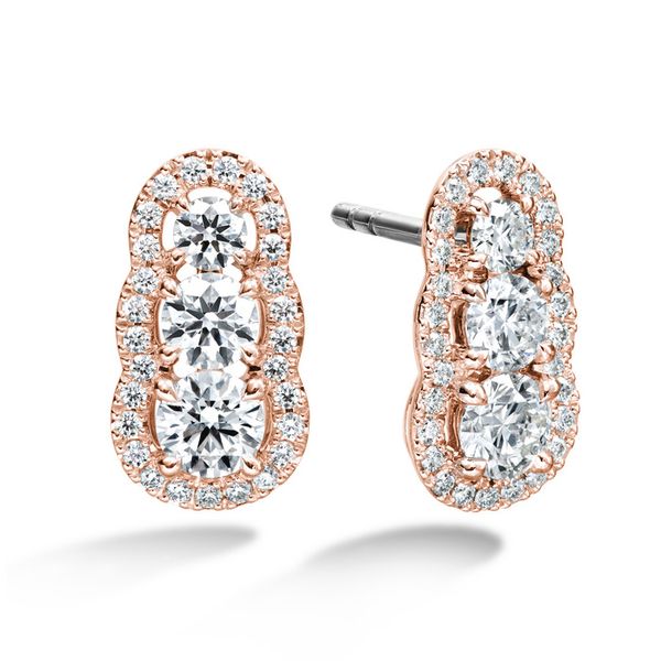 1.27 ctw. Aurora  Earrings in 18K Rose Gold Romm Diamonds Brockton, MA