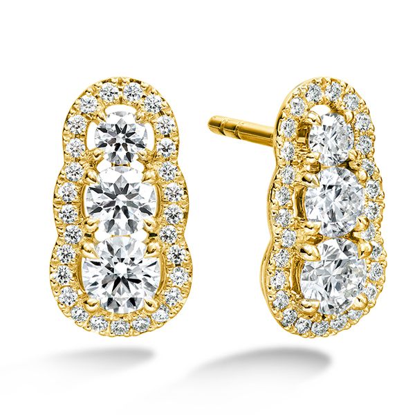 1.27 ctw. Aurora  Earrings in 18K Yellow Gold Romm Diamonds Brockton, MA