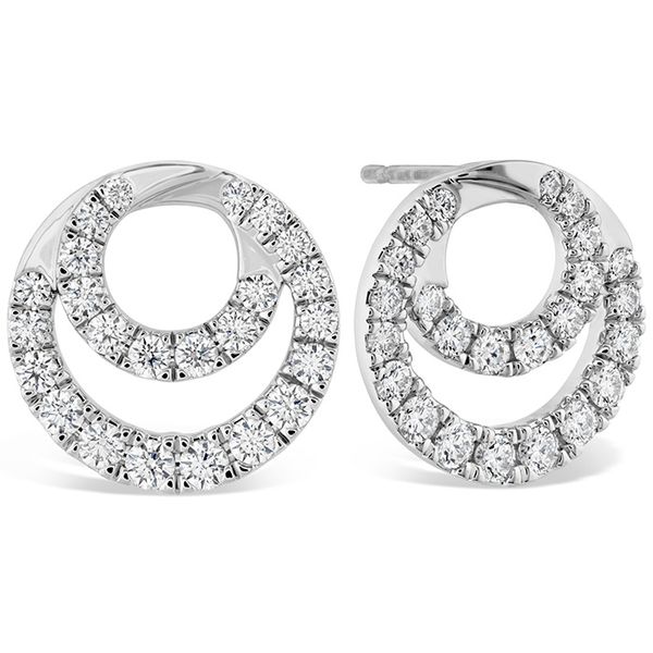 1.15 ctw. Optima Diamond Circle Earrings in 18K White Gold Becky Beauchine Kulka Diamonds and Fine Jewelry Okemos, MI