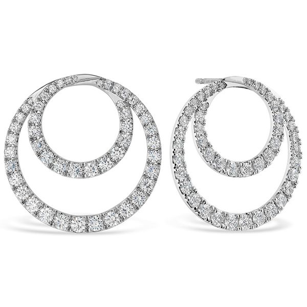 1.15 ctw. Optima Diamond Circle Earrings in 18K White Gold Image 2 Becky Beauchine Kulka Diamonds and Fine Jewelry Okemos, MI