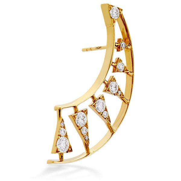 1.42 ctw. Triplicity Golden Earrings in 18K Yellow Gold Image 2 Becky Beauchine Kulka Diamonds and Fine Jewelry Okemos, MI