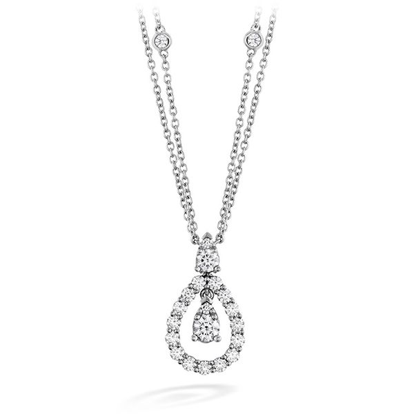 0.8 ctw. Aerial Diamond Drop Necklace in 18K White Gold Image 2 Romm Diamonds Brockton, MA
