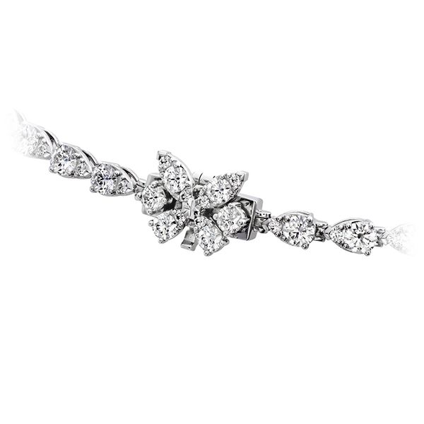 22 ctw. Aerial Teardrop Drop Necklace in 18K White Gold Image 4 Sanders Diamond Jewelers Pasadena, MD