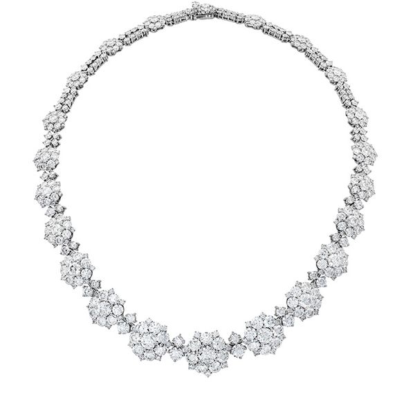 39 ctw. Beloved Cluster Necklace in 18K White Gold Sanders Diamond Jewelers Pasadena, MD