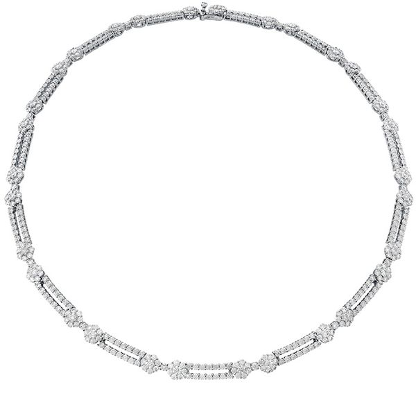 11.8 ctw. Beloved Double Link Necklace in 18K White Gold Valentine's Fine Jewelry Dallas, PA