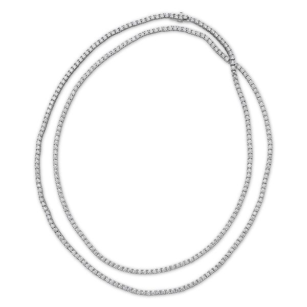 24.43 ctw. Signature Opera Length Line Necklace in 18K White Gold Romm Diamonds Brockton, MA