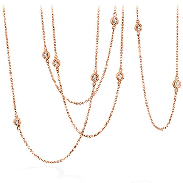 Necklaces - 0.58 ctw. Optima Station Necklace in 18K Rose Gold