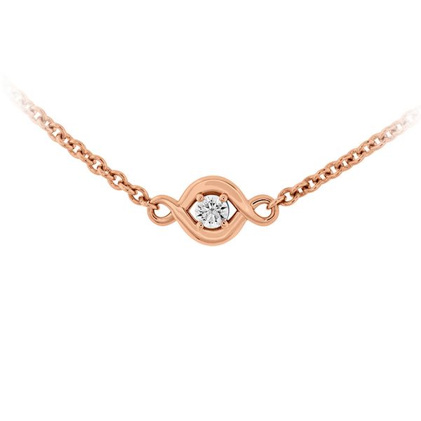 Necklaces - 0.58 ctw. Optima Station Necklace in 18K Rose Gold - image #3