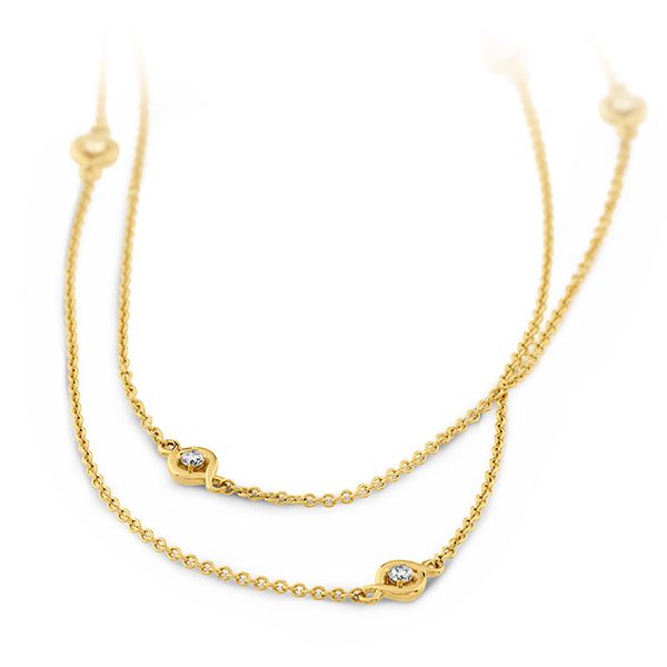 0.58 ctw. Optima Station Necklace in 18K Yellow Gold Image 2 Becky Beauchine Kulka Diamonds and Fine Jewelry Okemos, MI