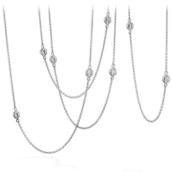 1.63 ctw. Optima Station Necklace in 18K White Gold Valentine's Fine Jewelry Dallas, PA
