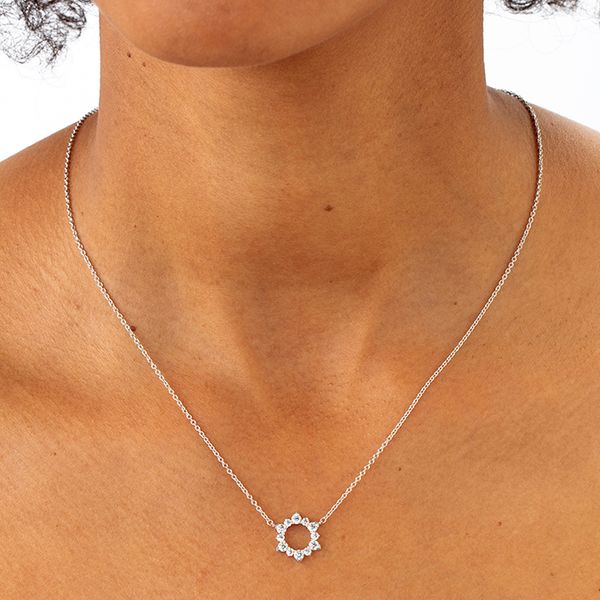 0.5 ctw. Aerial Eclipse Pendant in 18K White Gold Image 2 Galloway and Moseley, Inc. Sumter, SC