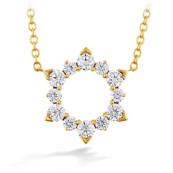0.5 ctw. Aerial Eclipse Pendant in 18K Yellow Gold Sanders Diamond Jewelers Pasadena, MD
