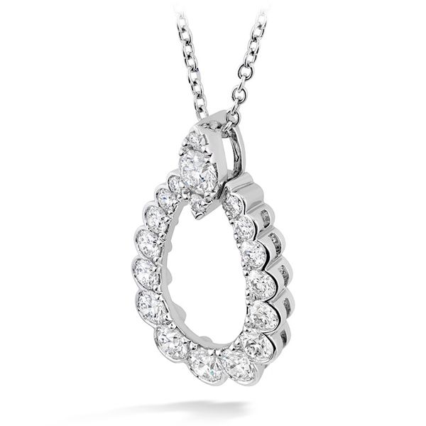 0.85 ctw. Aerial Regal Teardrop Pendant in 18K White Gold Image 2 Sanders Diamond Jewelers Pasadena, MD