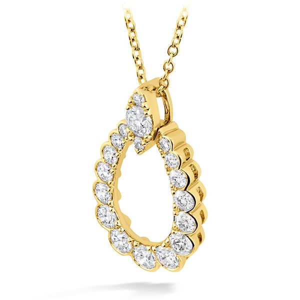 0.85 ctw. Aerial Regal Teardrop Pendant in 18K Yellow Gold Image 2 Sanders Diamond Jewelers Pasadena, MD