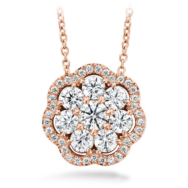 1.45 ctw. Aurora Cluster Pendant in 18K Rose Gold Valentine's Fine Jewelry Dallas, PA