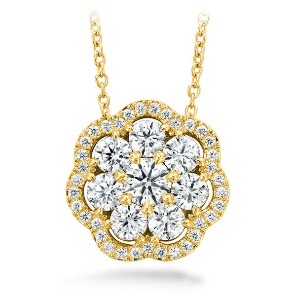 1.45 ctw. Aurora Cluster Pendant in 18K Yellow Gold Galloway and Moseley, Inc. Sumter, SC