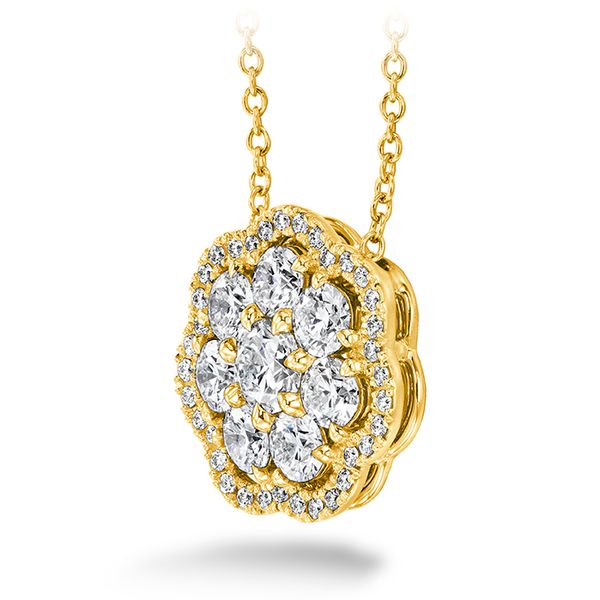 1.45 ctw. Aurora Cluster Pendant in 18K Yellow Gold Image 2 Galloway and Moseley, Inc. Sumter, SC