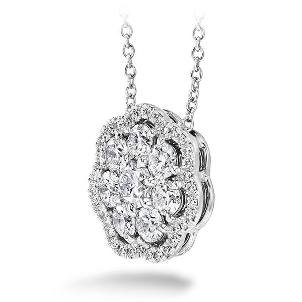 1.45 ctw. Aurora Cluster Pendant in Platinum Image 2 Valentine's Fine Jewelry Dallas, PA