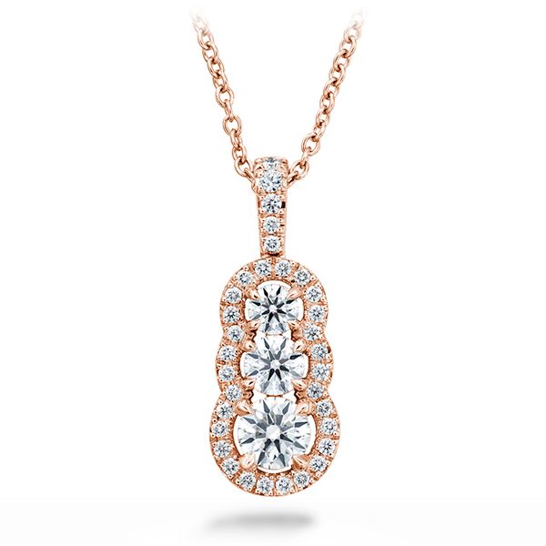 0.77 ctw. Aurora Pendant - Small in 18K Rose Gold Romm Diamonds Brockton, MA