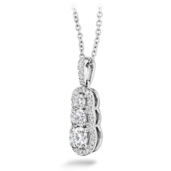 0.77 ctw. Aurora Pendant - Small in 18K White Gold Image 2 Valentine's Fine Jewelry Dallas, PA