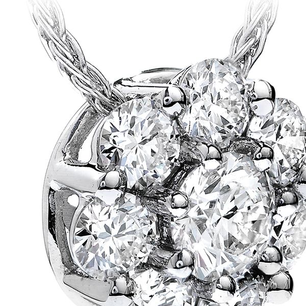 0.2 ctw. Beloved Pendant Necklace in 18K White Gold Image 3 Sanders Diamond Jewelers Pasadena, MD