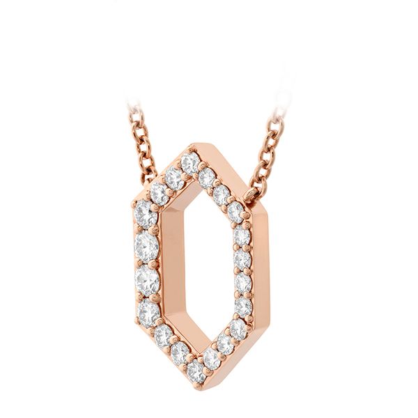 0.21 ctw. Charmed Hex Pendant in 18K Rose Gold Image 2 Sanders Diamond Jewelers Pasadena, MD