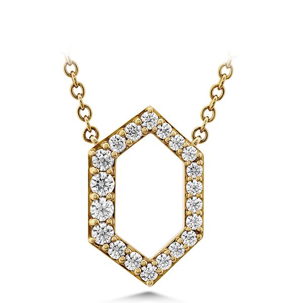 0.21 ctw. Charmed Hex Pendant in 18K Yellow Gold Romm Diamonds Brockton, MA