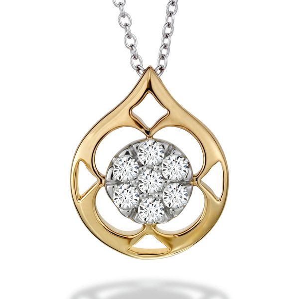 0.33 ctw. Copley Pave Pendant Necklace in 18K Rose Gold w/Platinum Galloway and Moseley, Inc. Sumter, SC