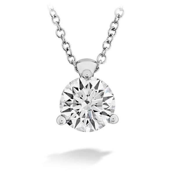 Necklaces - 0.1 ctw. HOF Classic 3 Prong Solitaire Pendant in 18K White Gold