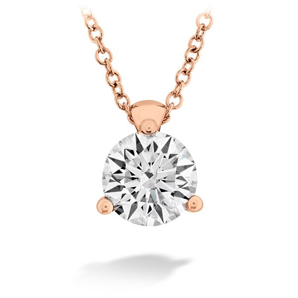 0.25 ctw. HOF Classic 3 Prong Solitaire Pendant in 18K Rose Gold Galloway and Moseley, Inc. Sumter, SC