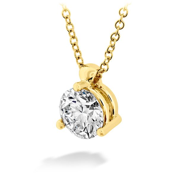 0.25 ctw. HOF Classic 3 Prong Solitaire Pendant in 18K Yellow Gold Image 2 Becky Beauchine Kulka Diamonds and Fine Jewelry Okemos, MI