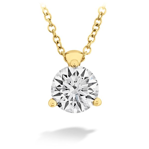 0.33 ctw. HOF Classic 3 Prong Solitaire Pendant in 18K Yellow Gold Becky Beauchine Kulka Diamonds and Fine Jewelry Okemos, MI
