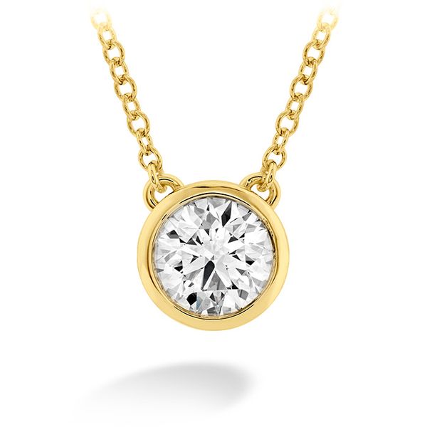 0.33 ctw. HOF Classic Bezel Solitaire Pendant in 18K Yellow Gold Galloway and Moseley, Inc. Sumter, SC
