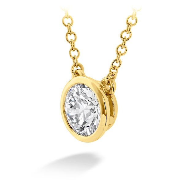 0.33 ctw. HOF Classic Bezel Solitaire Pendant in 18K Yellow Gold Image 2 Galloway and Moseley, Inc. Sumter, SC