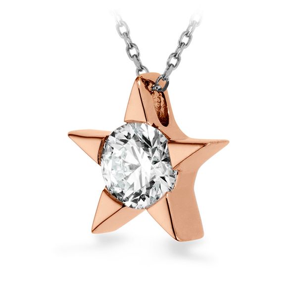 Necklaces - 0.15 ctw. Illa Pendant Necklace in 18K Rose Gold - image #2